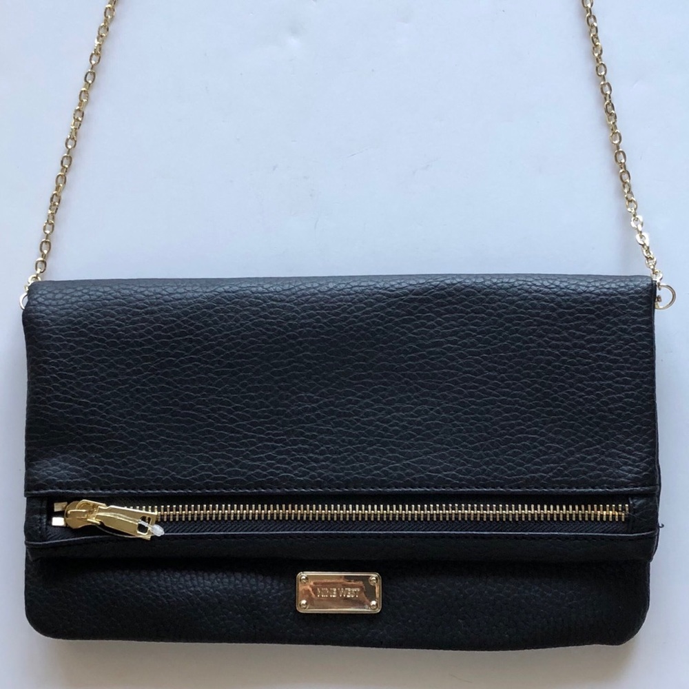 Nine West handbag Shoulder Bag Chain Strap Black